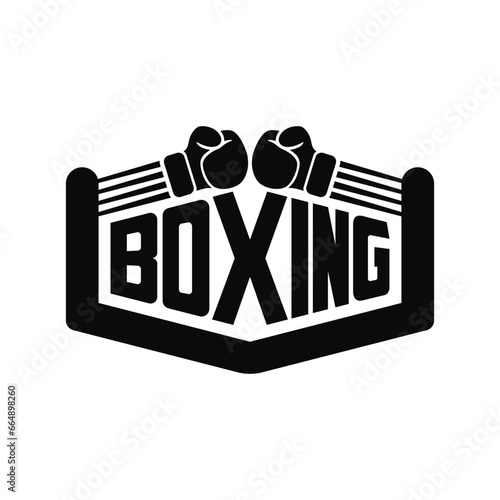 Boxing Logo. Boxer, Club, Ring, Sport Logo