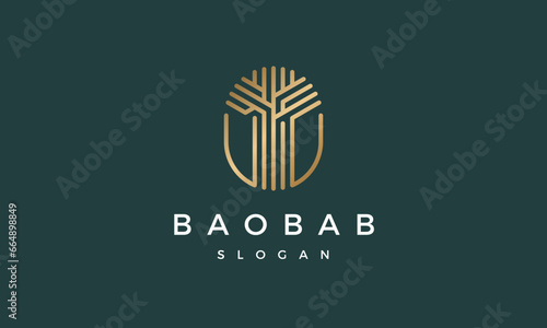 African Baobab Tree Logo