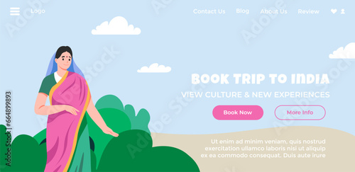 Book trip to India, view new culture experiences
