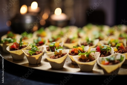 picture of mini-tacos  ideal for cocktail receptions