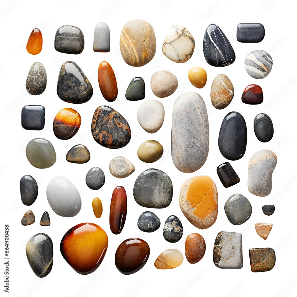 set of stones isolated on transparent background Remove png, Clipping Path set of stones isolated on transparent background Remove png, Clipping Path