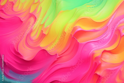 Bright colorful pink, yellow and green abstract background