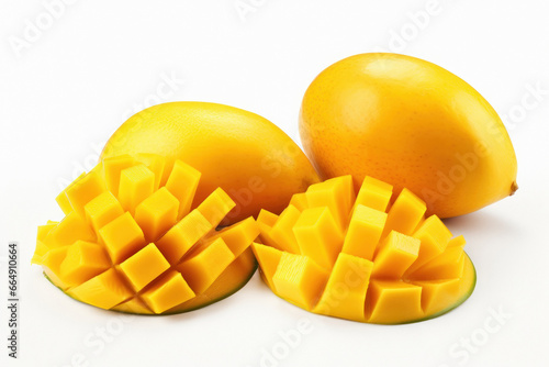 Sliced Delicious Ripe Mango Fruits