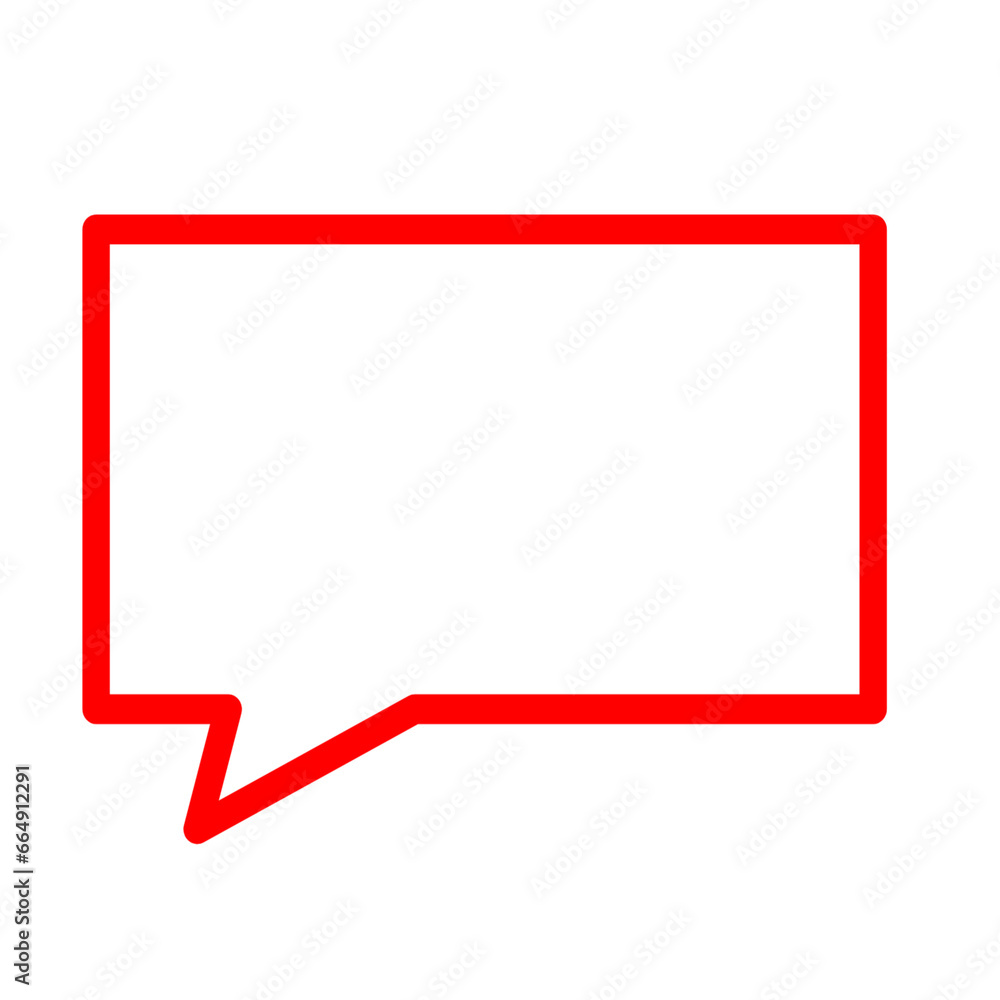 red speech bubble red speech bubble