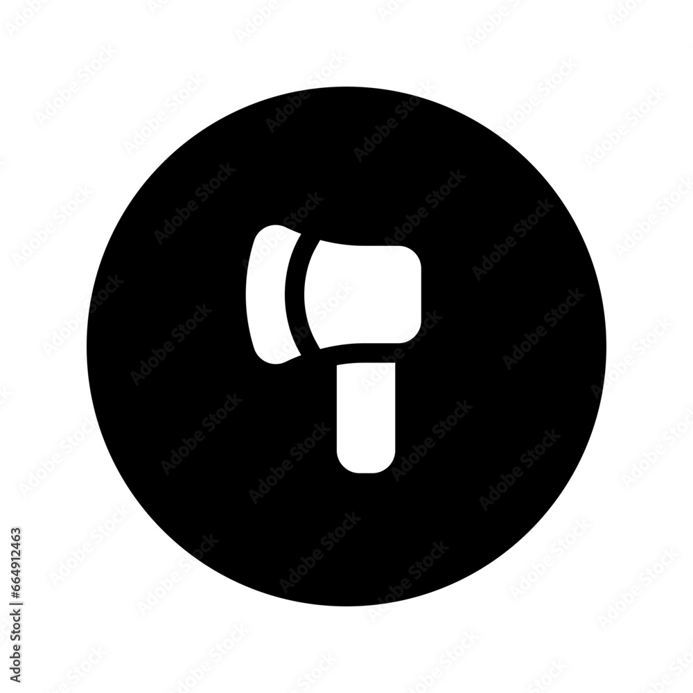axe circular glyph icon axe circular glyph icon