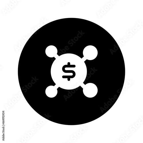 affiliate circular glyph icon