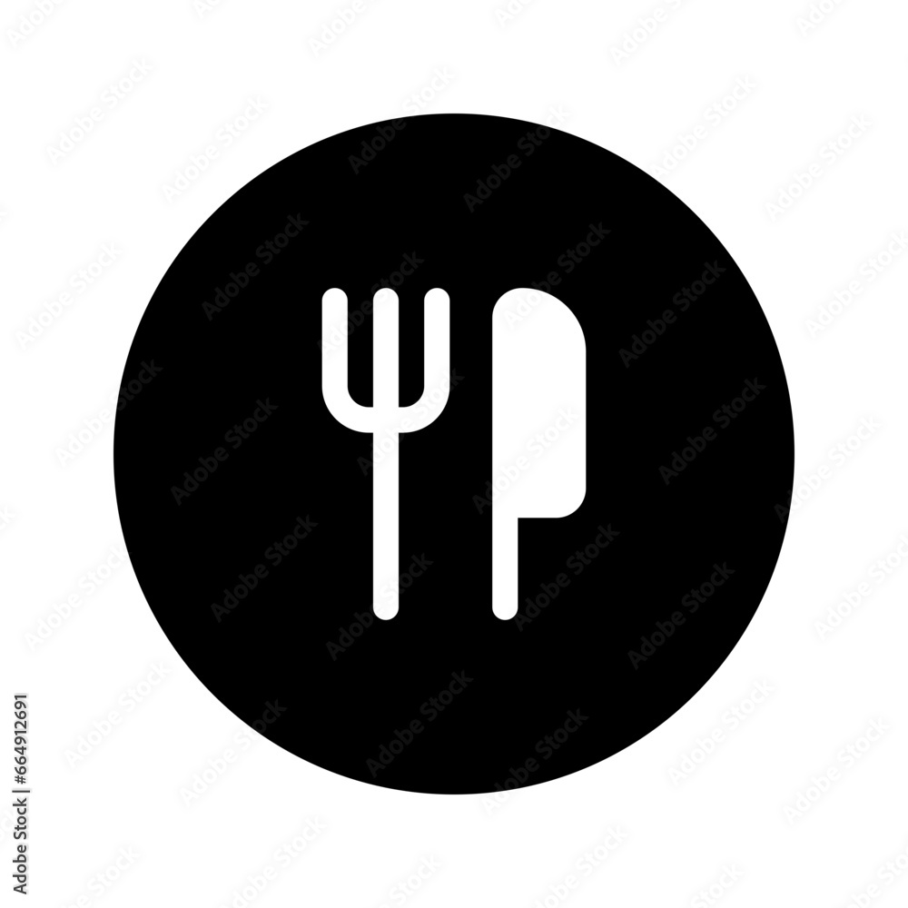 cutlery circular glyph icon cutlery circular glyph icon