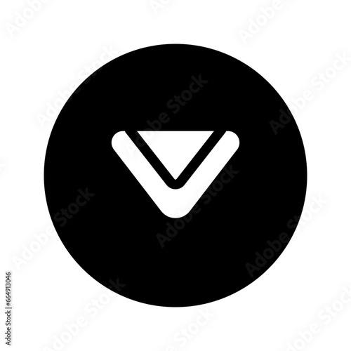 napkin circular glyph icon