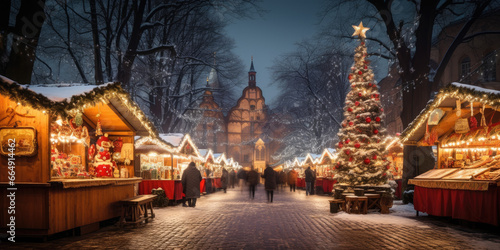 Beautiful and romantic Christmas markets photo