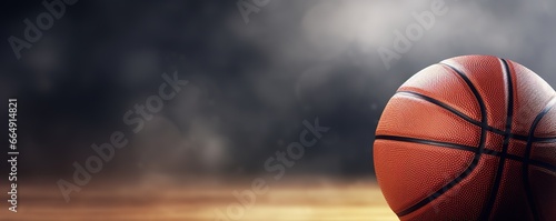 basketball background with smoke effect. © Nanda