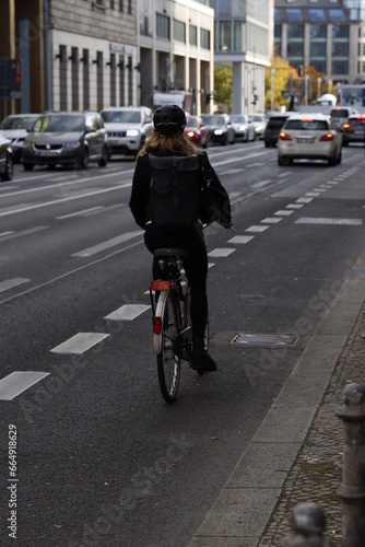 person riding a bike