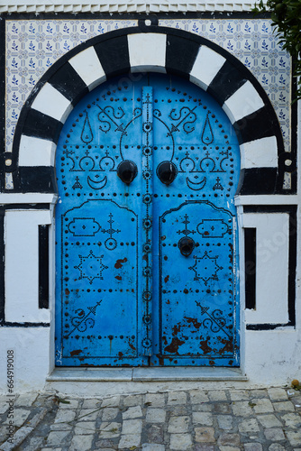 Blue Mediterranean door