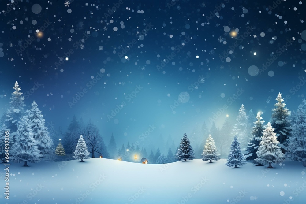 A winter background for Christmas and New Year festivities. Generative AI