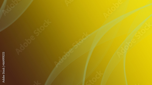Yellow abstract background with narrow lines pattern on blurred with gradient