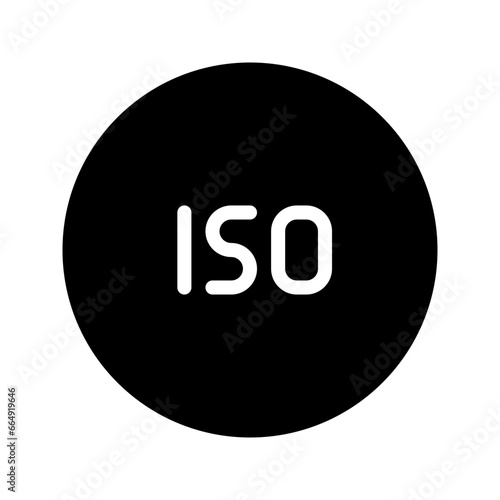 iso circular glyph icon