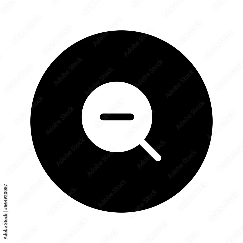 zoom out circular glyph icon zoom out circular glyph icon