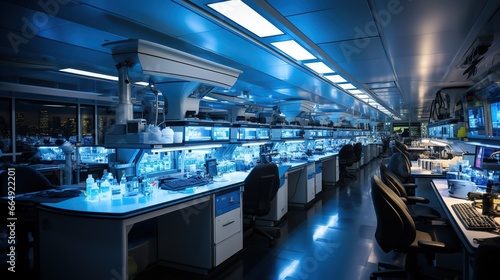 a laboratory filled with various scientific equipment and instruments photo