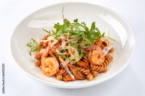 pasta with shrimps and calamari
