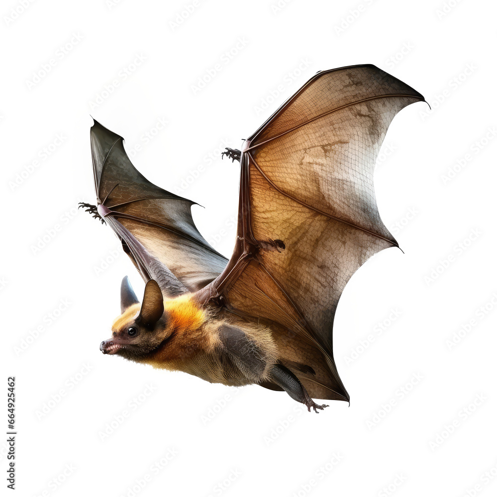 Obraz premium bat flying isolated on white