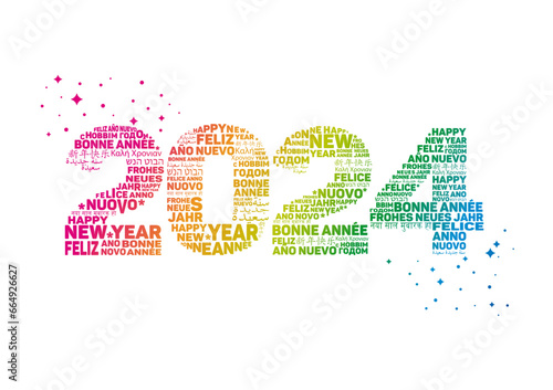 2024 Happy New Year Greeting Card
