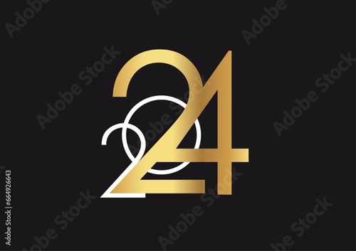 2024 Happy New Year Greeting Card
