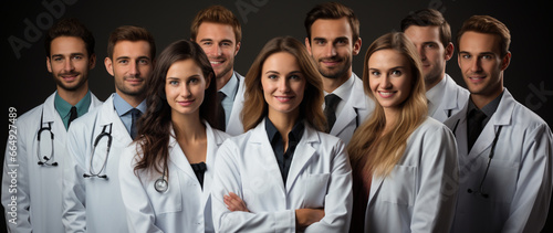 Professionelles Gesundheitspersonal im Gruppenbild photo