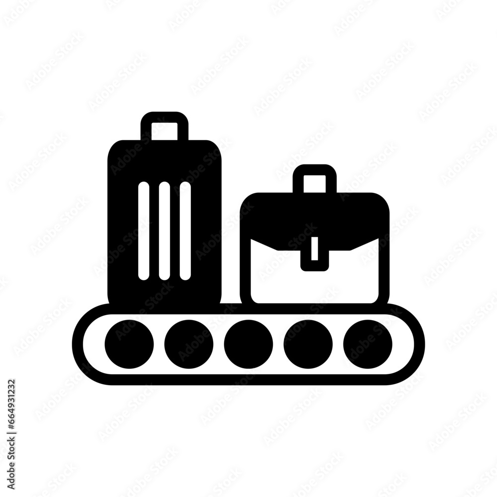 Baggage Claim Icon in vector. illustration Baggage Claim Icon in vector. illustration