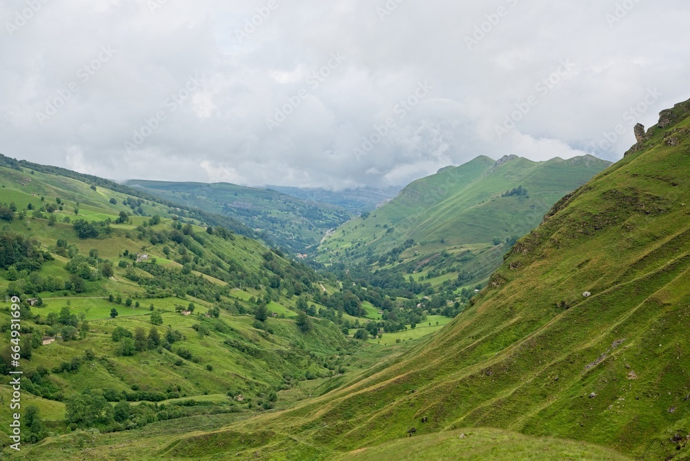 landscape in the mountains in Cantabria, Spain landscape in the mountains in Cantabria, Spain