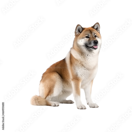 Akita dog breed no background © jirasin