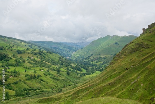 landscape in the mountains in Cantabria, Spain
