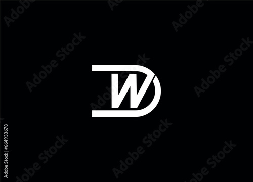 Free Download WD  letter logo design and initial logo - GFXLoad