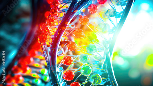 3D Illustration of DNA Mutation A Molecular Biology Visualization of Genetic Disorders 