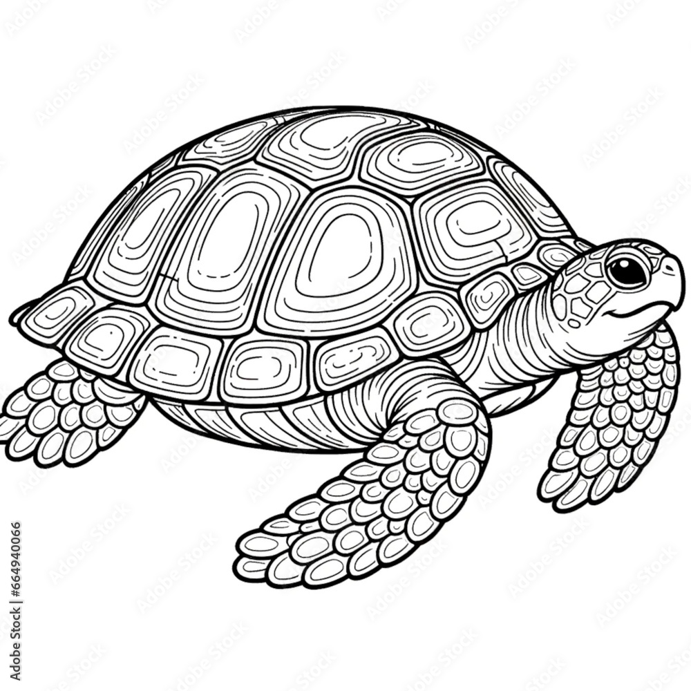Fototapeta premium 動物のぬり絵_animal coloring book