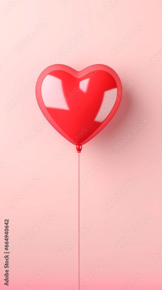 Valentine's Day vertical design. Wallpaper header of cute 3D hearts on pastel colors background with copy space. Love concept. Celebrate life. Valentine's Day vertical design. Wallpaper header of cute 3D hearts on pastel colors background with copy space. Love concept. Celebrate life.