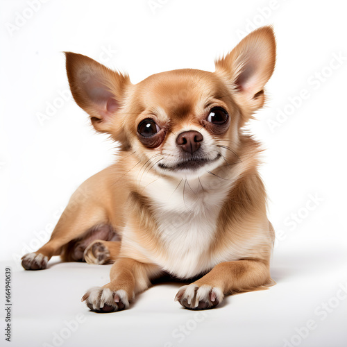 Chihuahua lying isolated on a white background © Екатерина Абрамова