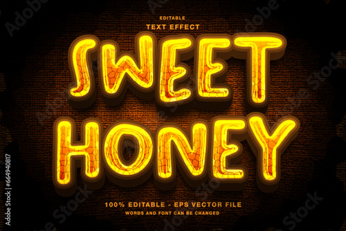 Sweet Honey Editable Text Effect