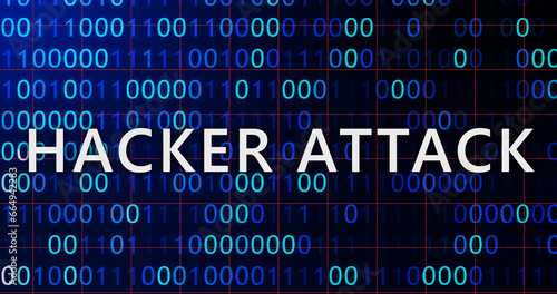 Hacker attack system hacked computer glitch virus inter system hacking concept. Cybersecurity data breach malware system crash error generate message backdrop.