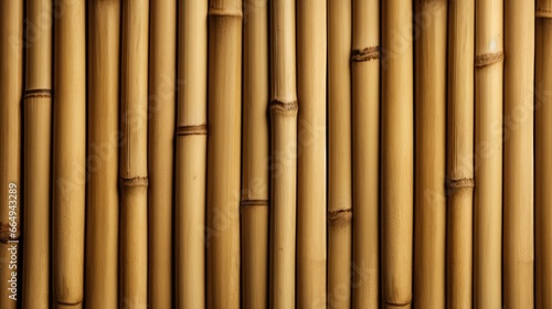 Yellow dry bamboo texture background for interior or exterior design.