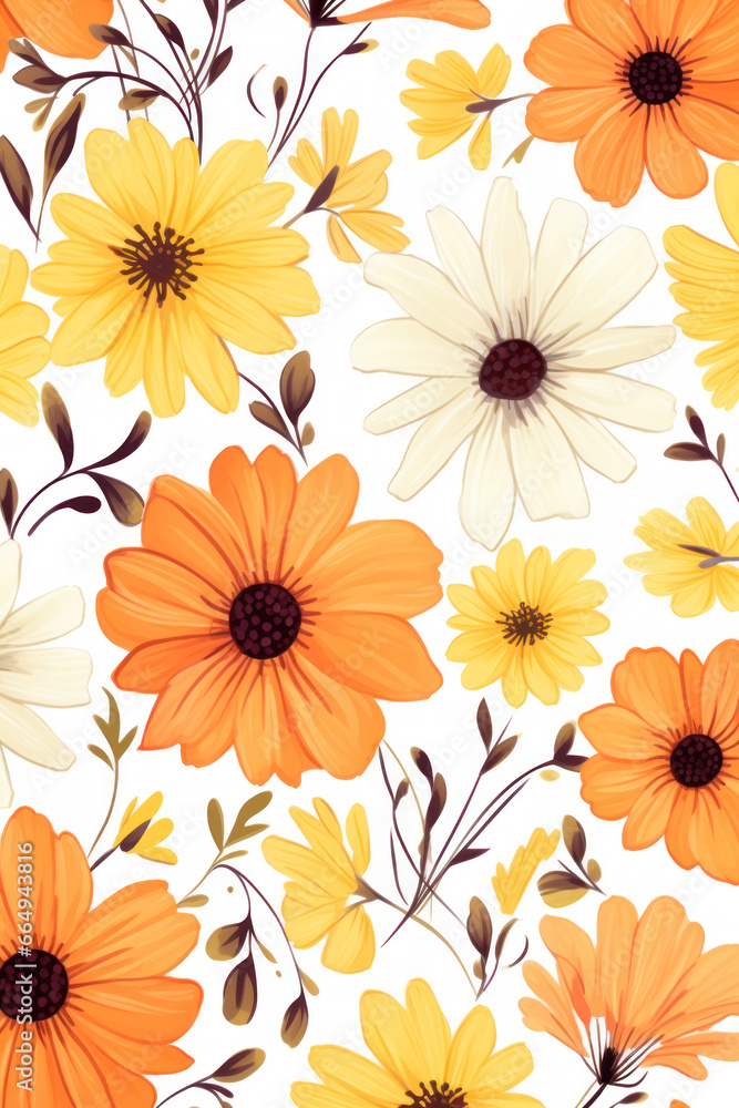 Vertical flowers background with copy space for greeting text Vertical flowers background with copy space for greeting text