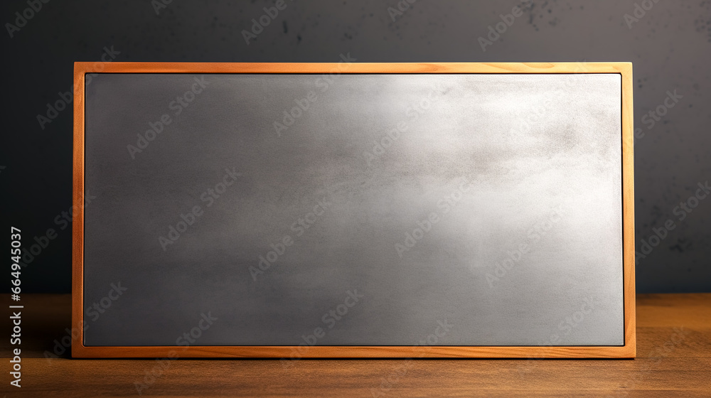 Texture gray rectangle in frame, geometric background.