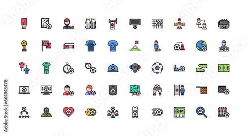 soccer icon set