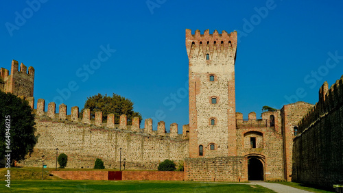 La cinta muraria de Castello Carrarese, cuore della cittadina di Este. Padova. Italia photo