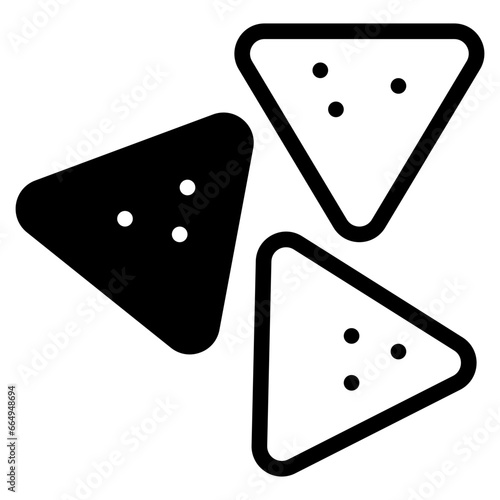 fast food nachos snack icon