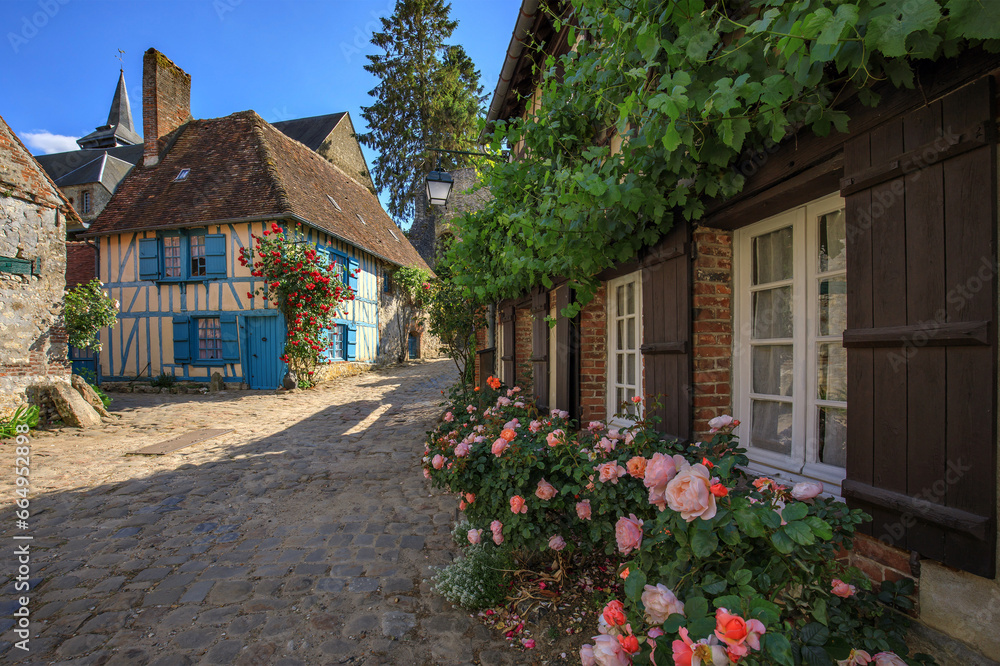 Gerberoy, village de l'Oise, Hauts-de-France, France
