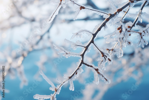 tree branches frozen into ice © mursalin 01