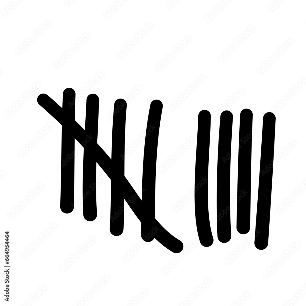 doodle hand drawn count bar doodle hand drawn count bar