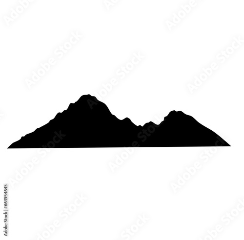 mountain silhouette vector  © Ibnu