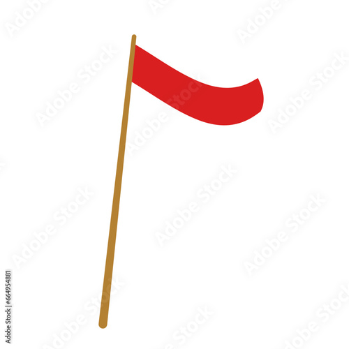 Indonesia flag umbul umbul vector 