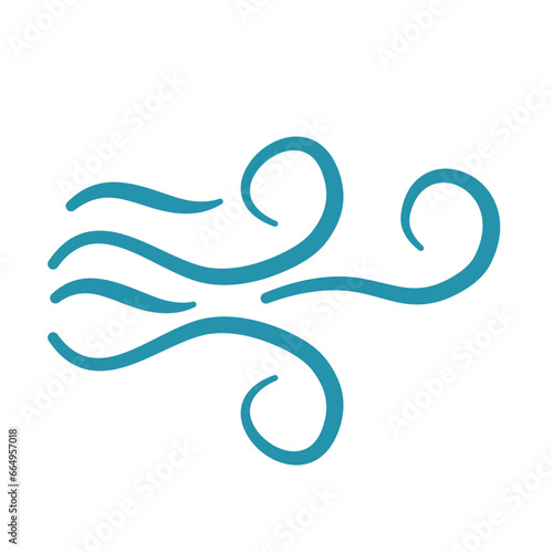 vector of wind icon 