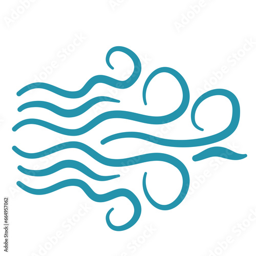 vector of wind icon 